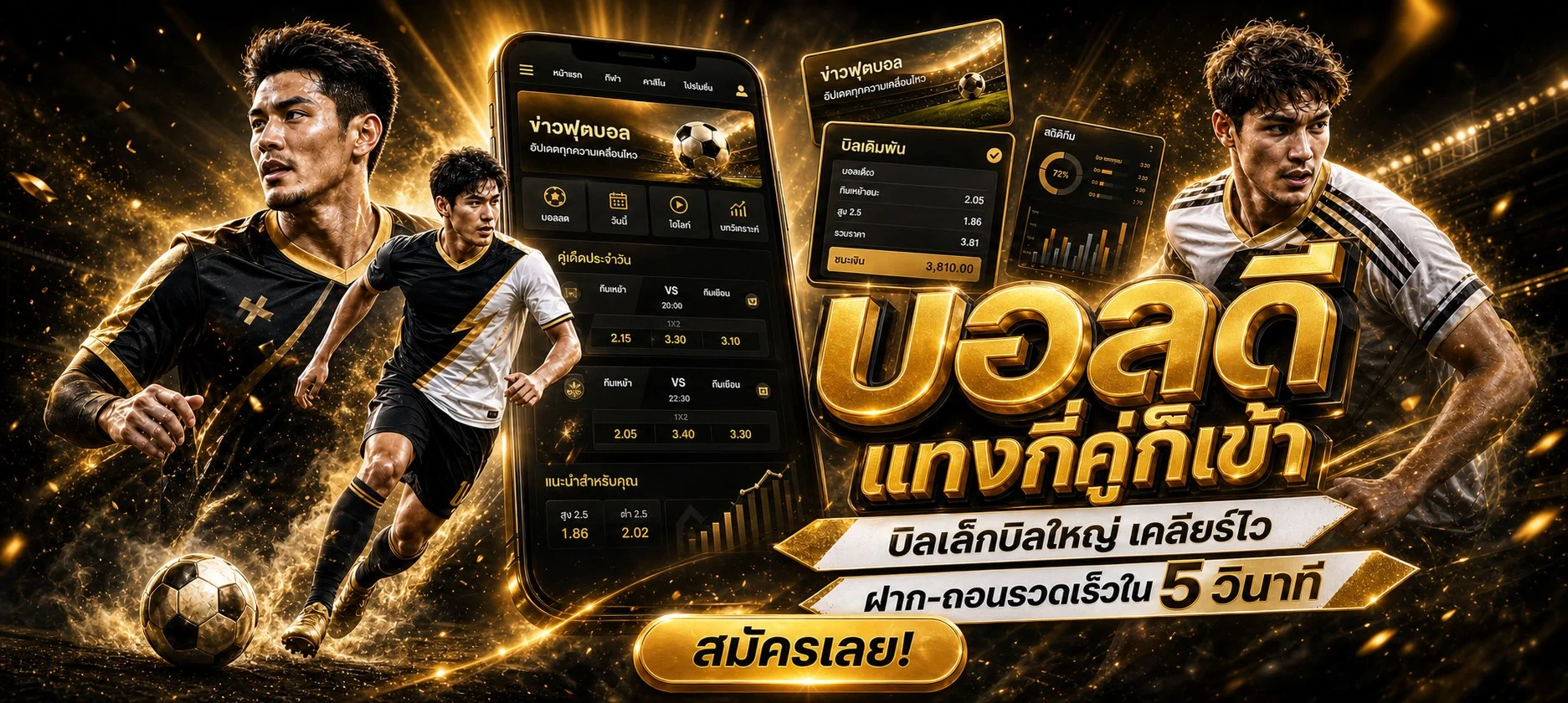 แทงบอลออนไลน์ ราคาน้ำดี พร้อมผลบอลสดทุกลีก
